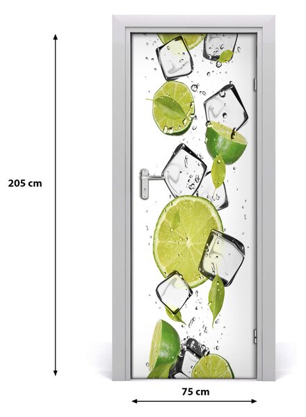 Rivestimento Per Porta Lime e ghiaccio 75x205 cm