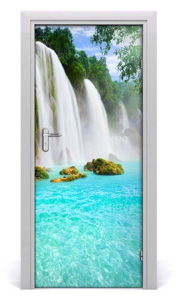 Adesivo per porta Paesaggi a cascata 75x205 cm