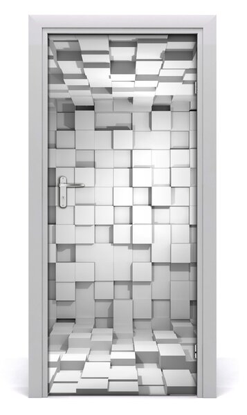 Adesivo per porta Cubi 75x205 cm
