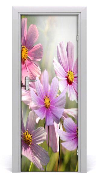 Adesivo per porta Fiori di campo 75x205 cm