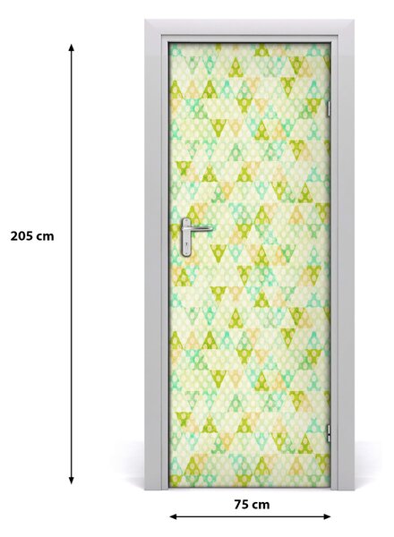 Adesivo per porta interna Sfondo geometrico 75x205 cm