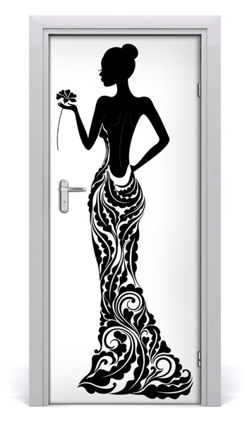 Sticker porta Illustrazione di moda 75x205 cm