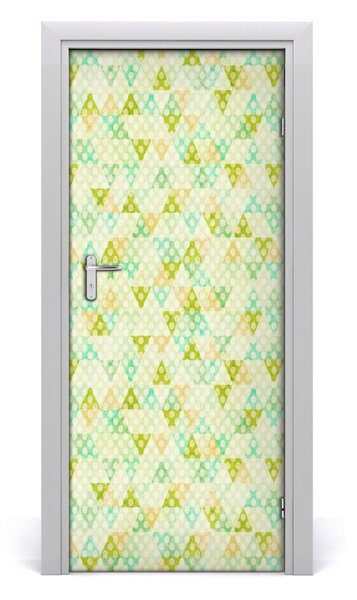 Adesivo per porta interna Sfondo geometrico 75x205 cm