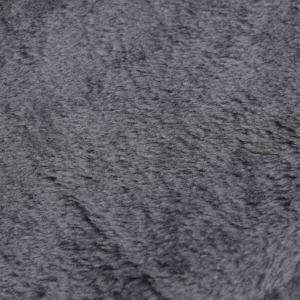 AllMyPets Scaletta per Cani Portatile a 4 Gradini, in Tessuto Vellutato Sfoderabile e Legno 60x35x44 cm colore Grigio Scuro - CGZ494