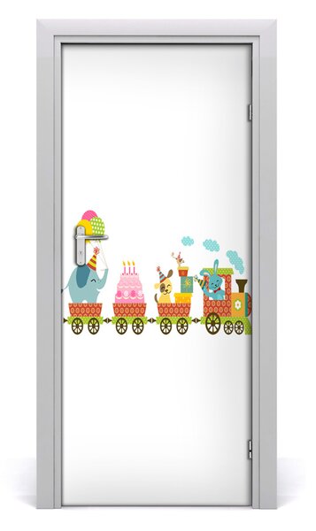 Adesivo per porta Treno allegro 75x205 cm