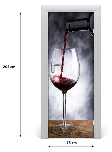 Rivestimento Per Porta Vino rosso 75x205 cm