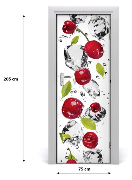 Rivestimento Per Porta Ciliegie e acqua 75x205 cm