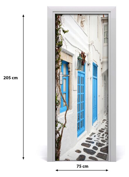 Rivestimento Per Porta Strade greche 75x205 cm