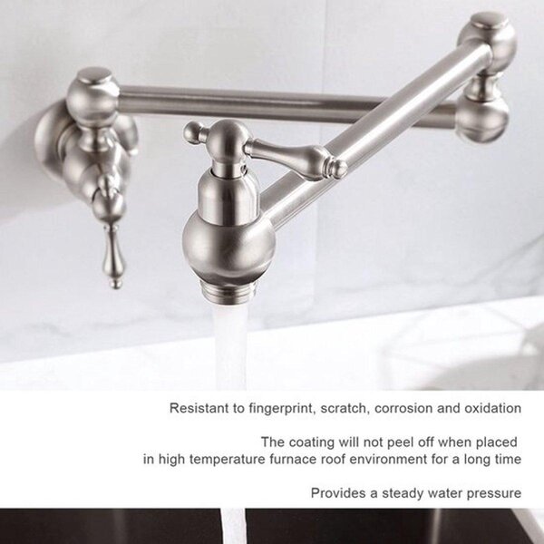 Miscelatore monocomando – Pieghevole – Estensibile – Per acqua fredda – Resistente e anticorrosivo – Miscelatore da cucina