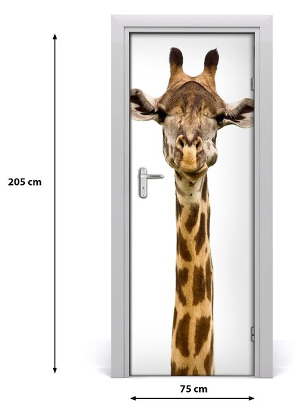 Sticker porta Giraffa 75x205 cm