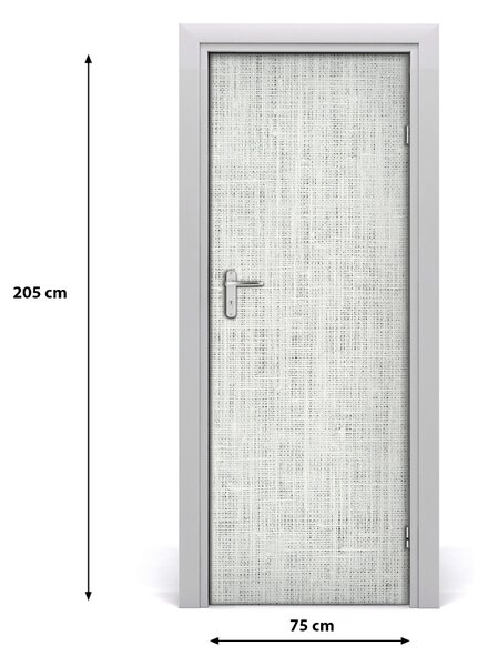 Rivestimento Per Porta Tela bianca di lino 75x205 cm