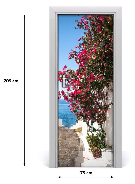 Rivestimento Per Porta Strade greche 75x205 cm