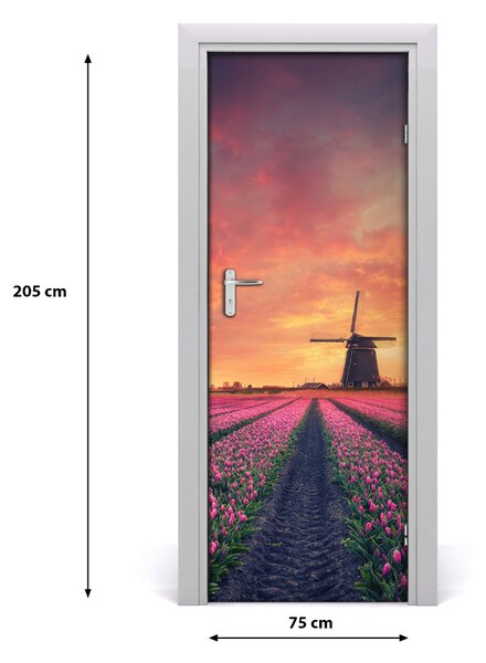 Rivestimento Per Porta Campo di tulipano 75x205 cm