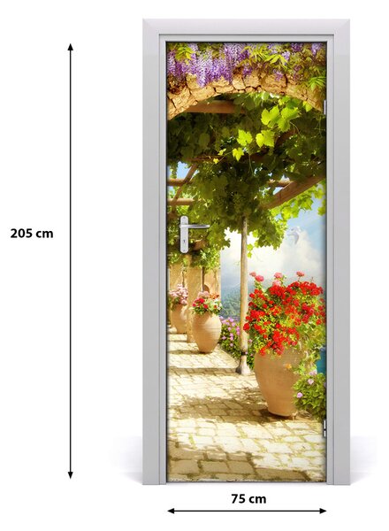 Rivestimento Per Porta Affresco digitale 75x205 cm