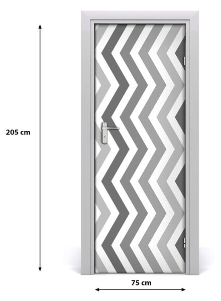 Rivestimento Per Porta Zigzag grigi 75x205 cm