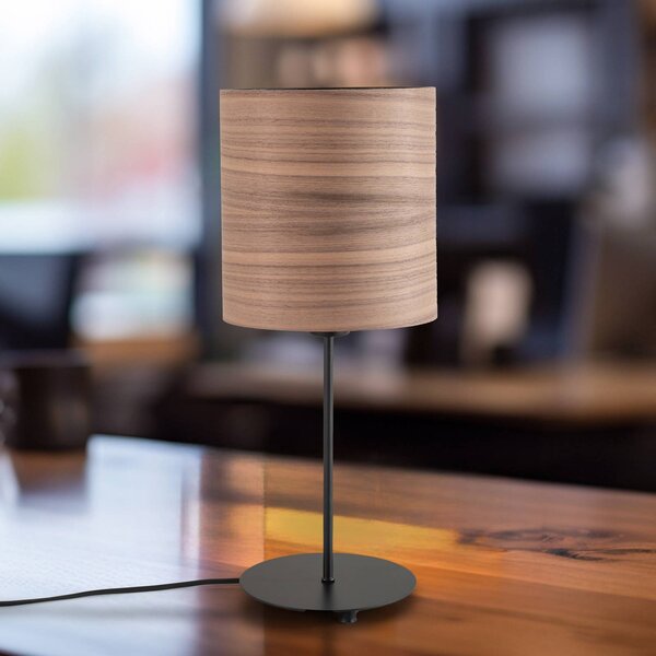 Envostar Lampada da tavolo in veneer noce Ø 20,5 cm