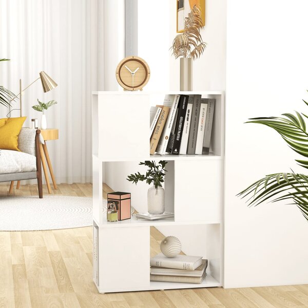 Libreria/Divisorio Bianco 60x24x96 cm in Legno Multistrato