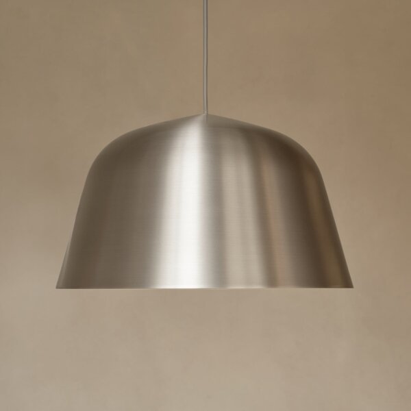 Lampada a sospensione Muuto, dimmerabile, Grigio, Soggiorno, Alluminio, Design