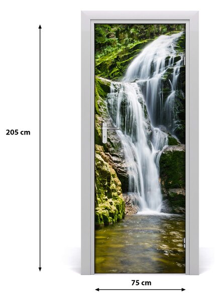 Poster adesivo per porta Paesaggi a cascata 75x205 cm