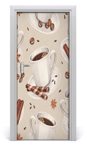 Adesivo per porta tazza di caff? 75x205 cm