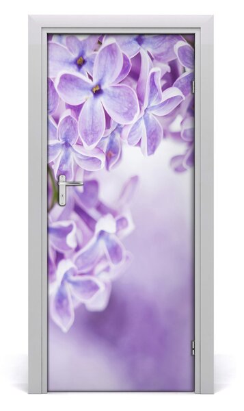 Sticker porta Fiori lilla 75x205 cm