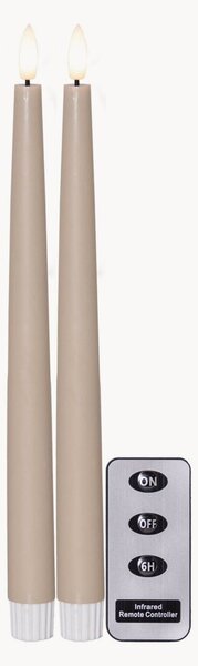 Candele LED a fiamma Slim e telecomando, 2 pz