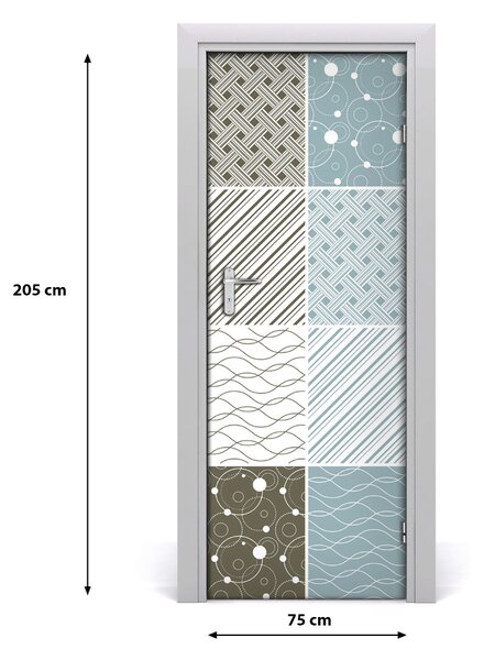 Rivestimento Per Porta Modelli geometrici 75x205 cm