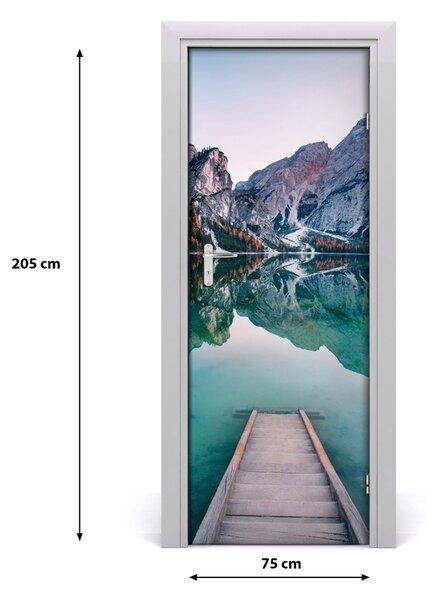 Rivestimento Per Porta Lago di montagna 75x205 cm