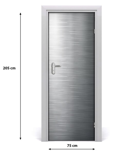 Adesivo per porta Sfondo metallico 75x205 cm