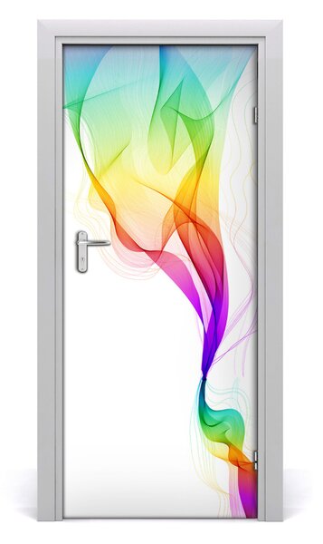 Rivestimento Per Porta Astrazione colorata 75x205 cm