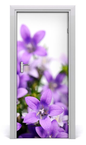 Adesivo per porta Campane viola 75x205 cm