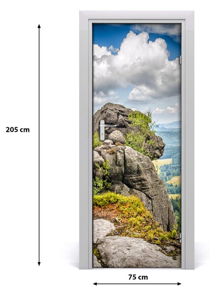 Adesivo per porta Szczeliniec Wielki 75x205 cm
