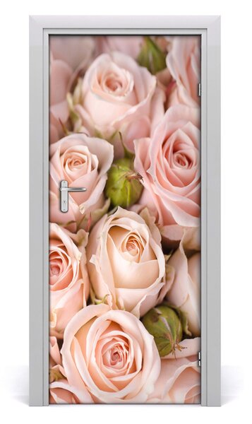 Poster adesivo per porta Bouquet di rose 75x205 cm