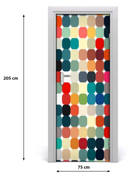 Adesivo per porta Sfondo geometrico 75x205 cm