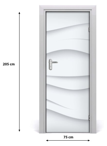 Rivestimento Per Porta Astrazione d'onda 75x205 cm