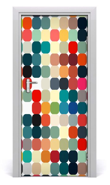 Adesivo per porta Sfondo geometrico 75x205 cm