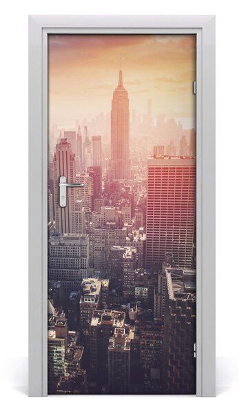 Rivestimento Per Porta Panorama di New York 75x205 cm