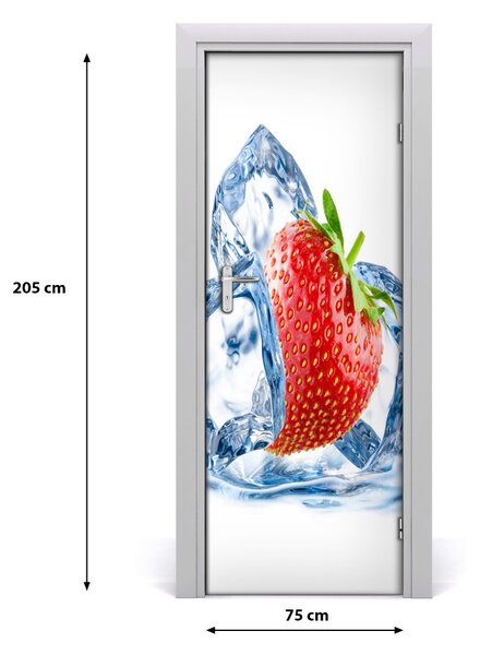 Rivestimento Per Porta Fragola e ghiaccio 75x205 cm