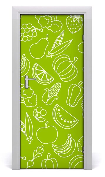 Sticker porta Verdure e frutta 75x205 cm