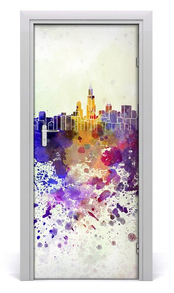 Rivestimento Per Porta Colorful Chicago 75x205 cm