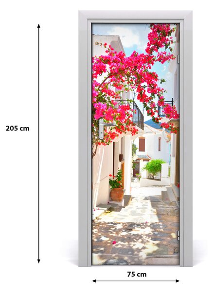 Rivestimento Per Porta Strade greche 75x205 cm