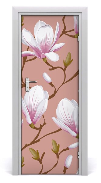 Adesivo per porta Magnolia 75x205 cm