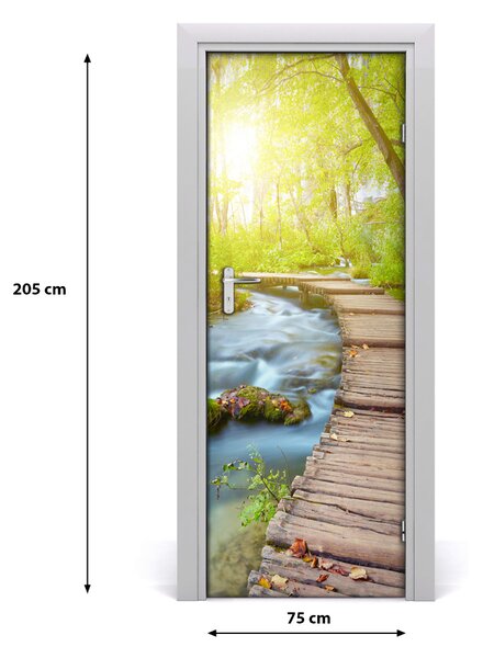 Sticker porta Sentiero nella foresta 75x205 cm