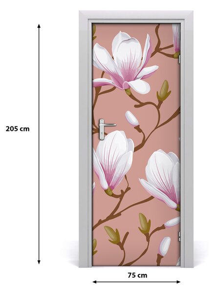 Adesivo per porta Magnolia 75x205 cm
