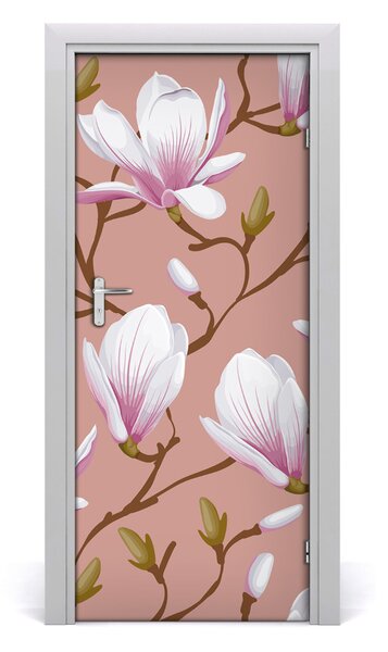 Adesivo per porta Magnolia 75x205 cm