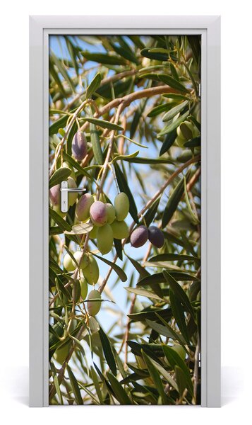 Sticker porta Olive su un albero 75x205 cm