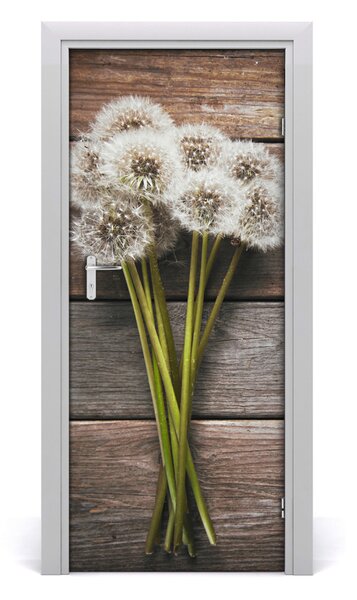 Poster adesivo per porta Bouquet dentelione 75x205 cm