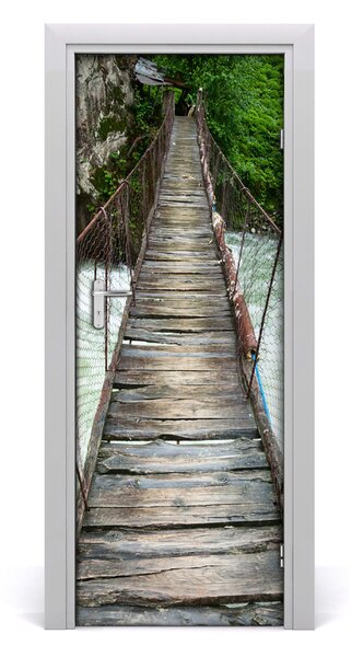 Adesivo per porta interna Ponte sospeso 75x205 cm