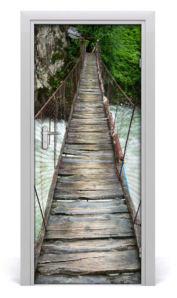 Adesivo per porta interna Ponte sospeso 75x205 cm