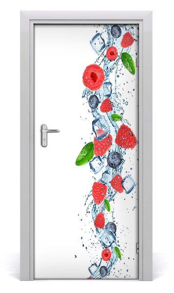 Rivestimento Per Porta Frutti forestali e ghiaccio 75x205 cm
